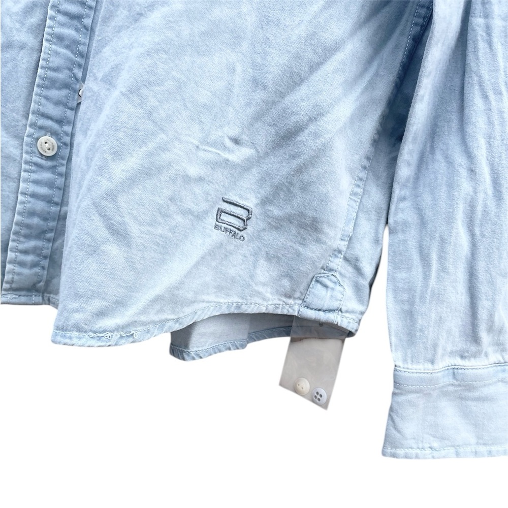 NWT BUFFALO DAVID BITTON Men’s Siduma Long Sleeve Denim Button Down Shirt - Picture 6 of 6